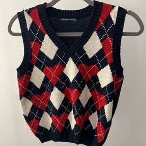 Brandy Melville Heart Sweater Vest